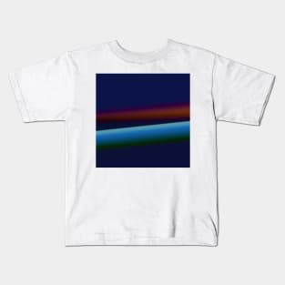 BLUE GREEN PINK TEXTURE ART Kids T-Shirt